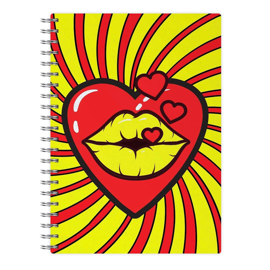 Spiral Kiss - Pop Art Notebook