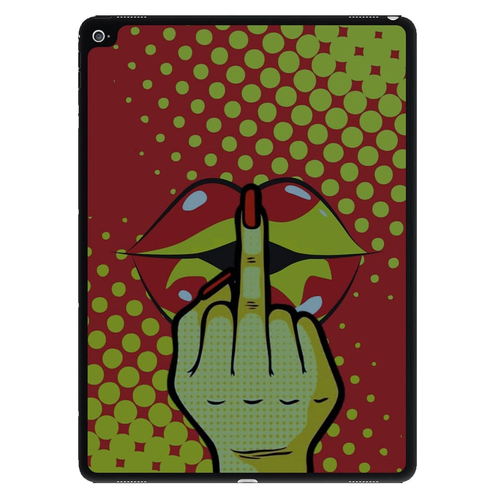Middle Finger Kiss - Pop Art iPad Case