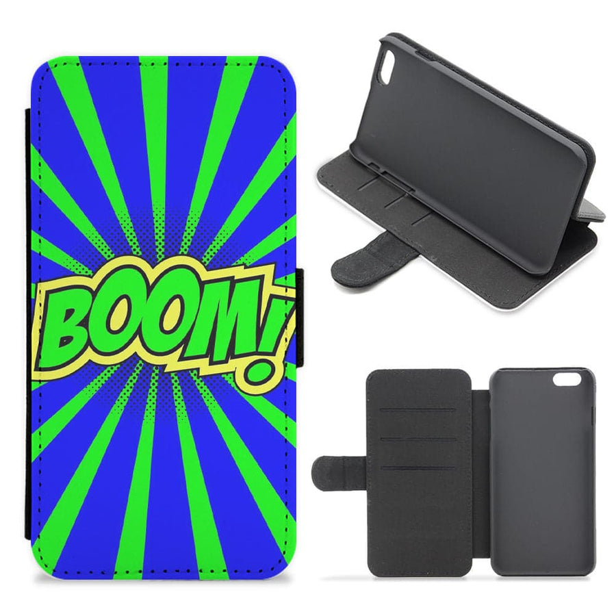 Boom - Pop Art Flip / Wallet Phone Case