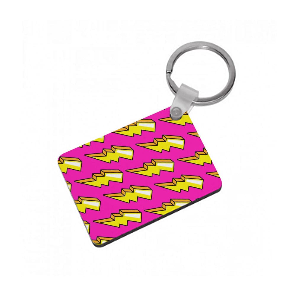 Pop Art Lightning Keyring