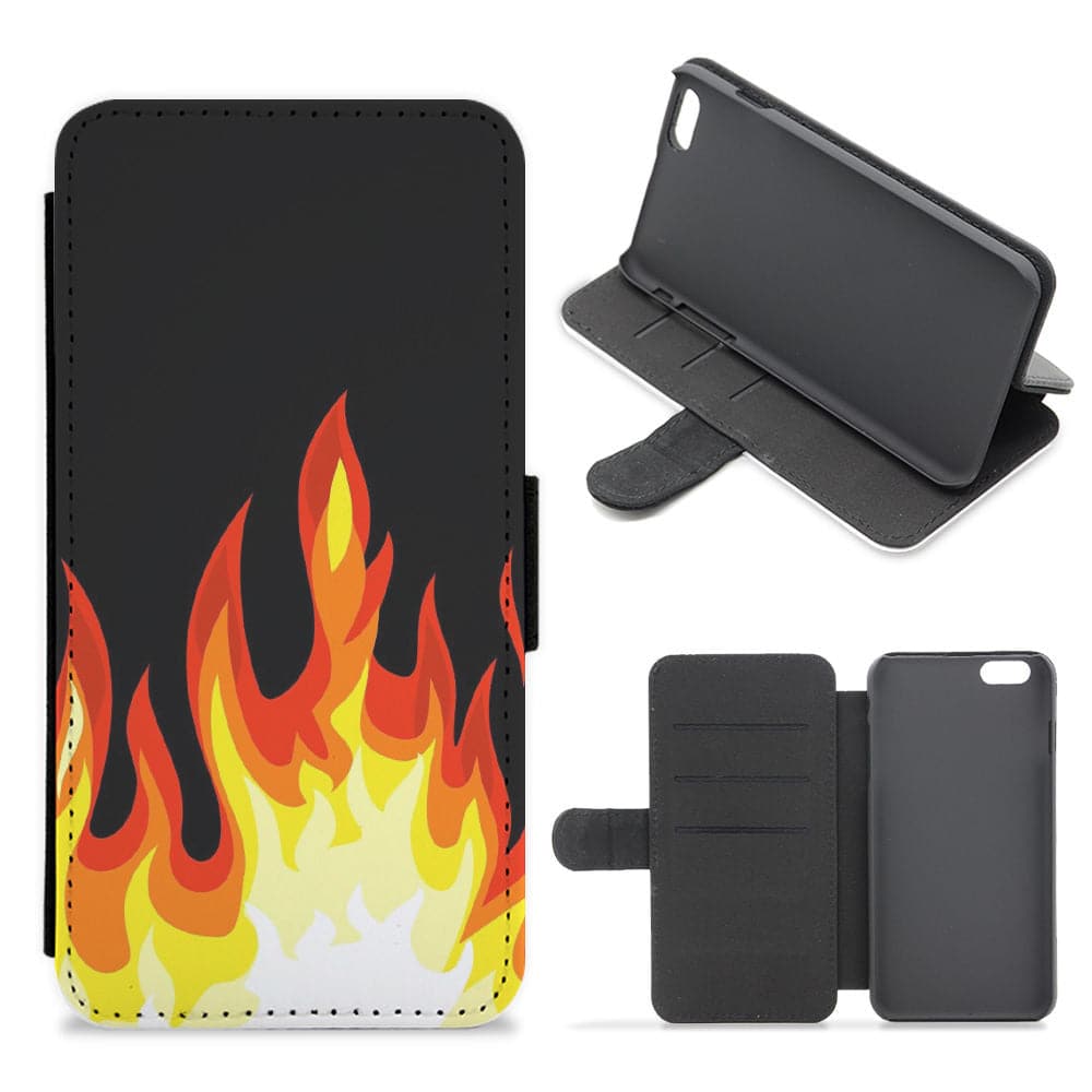 Black Flame  Flip / Wallet Phone Case