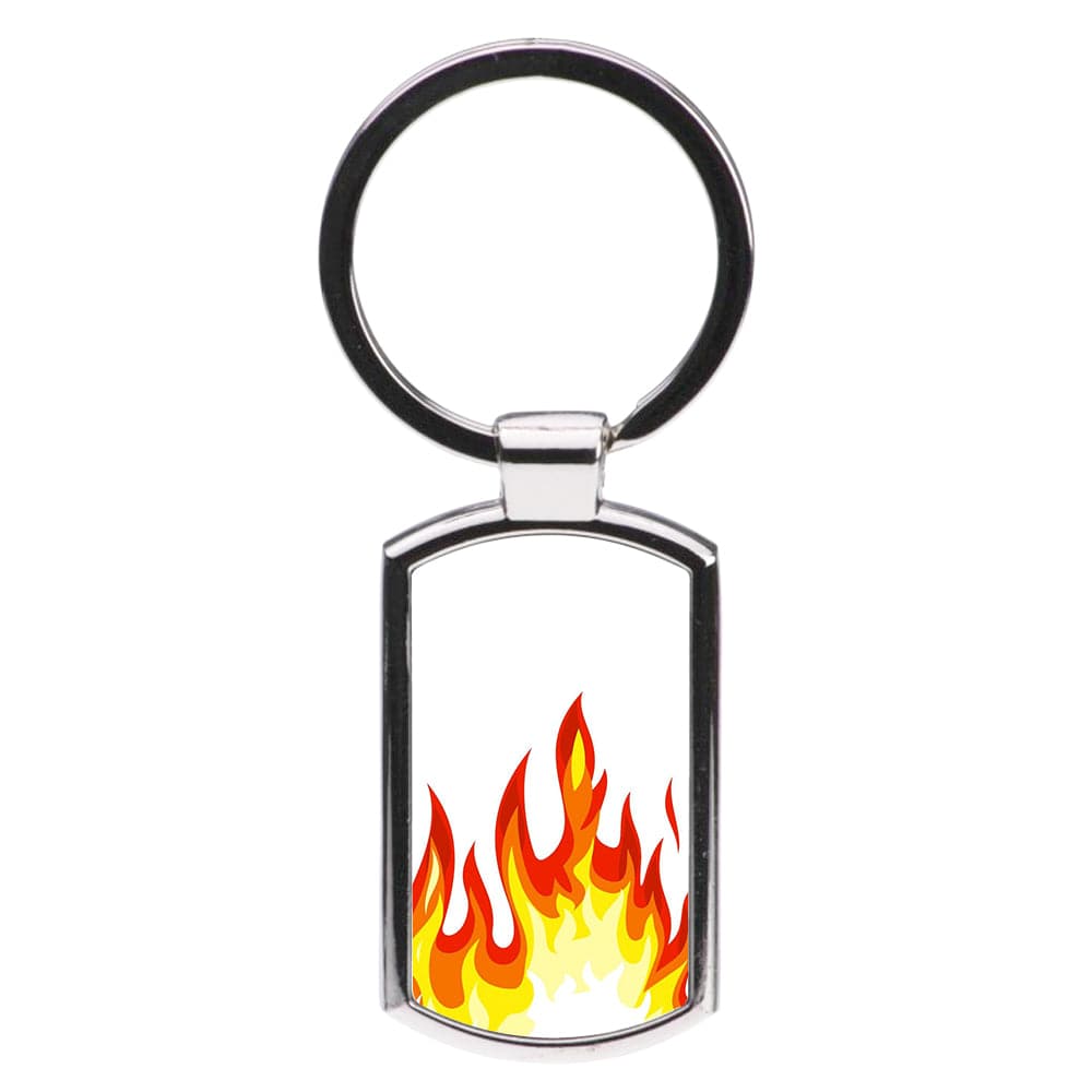 White Flame Luxury Keyring