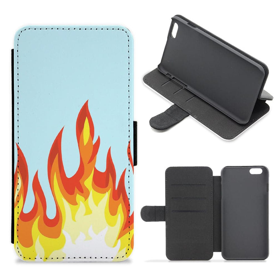 Blue Flame Flip / Wallet Phone Case