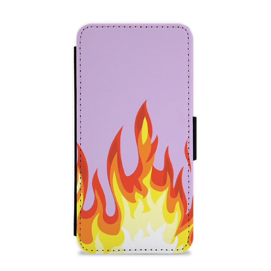 Purple Flame Flip / Wallet Phone Case