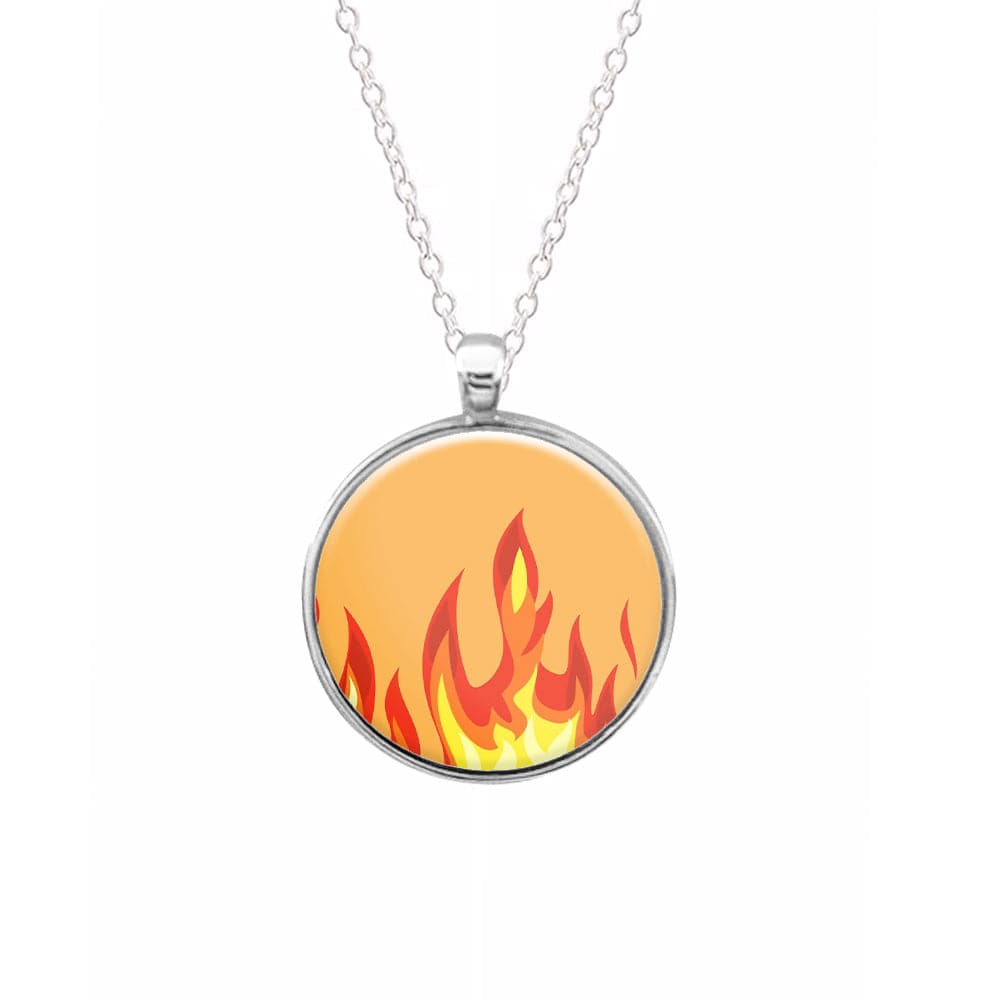 Orange Flame Necklace
