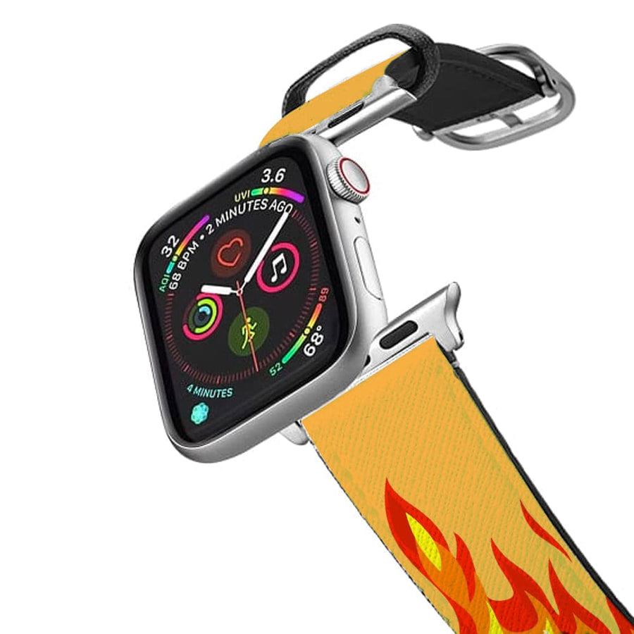 Orange Flame Apple Watch Strap