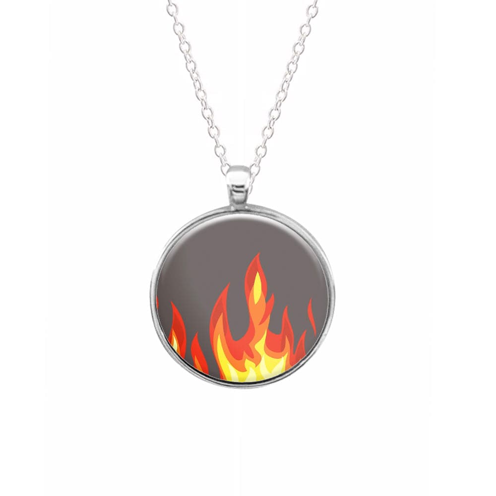 Grey Flame Necklace