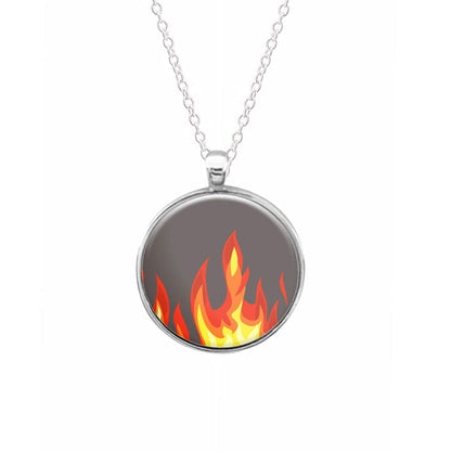 Grey Flame Necklace