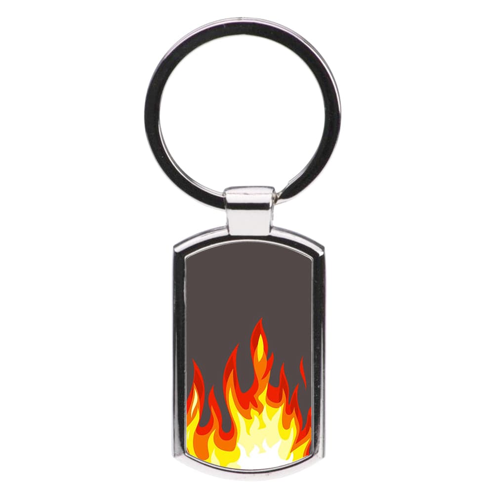 Grey Flame Luxury Keyring