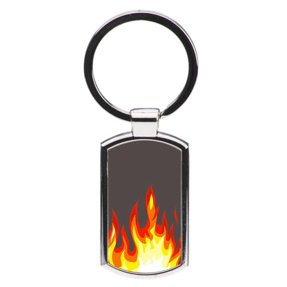 Grey Flame Luxury Keyring