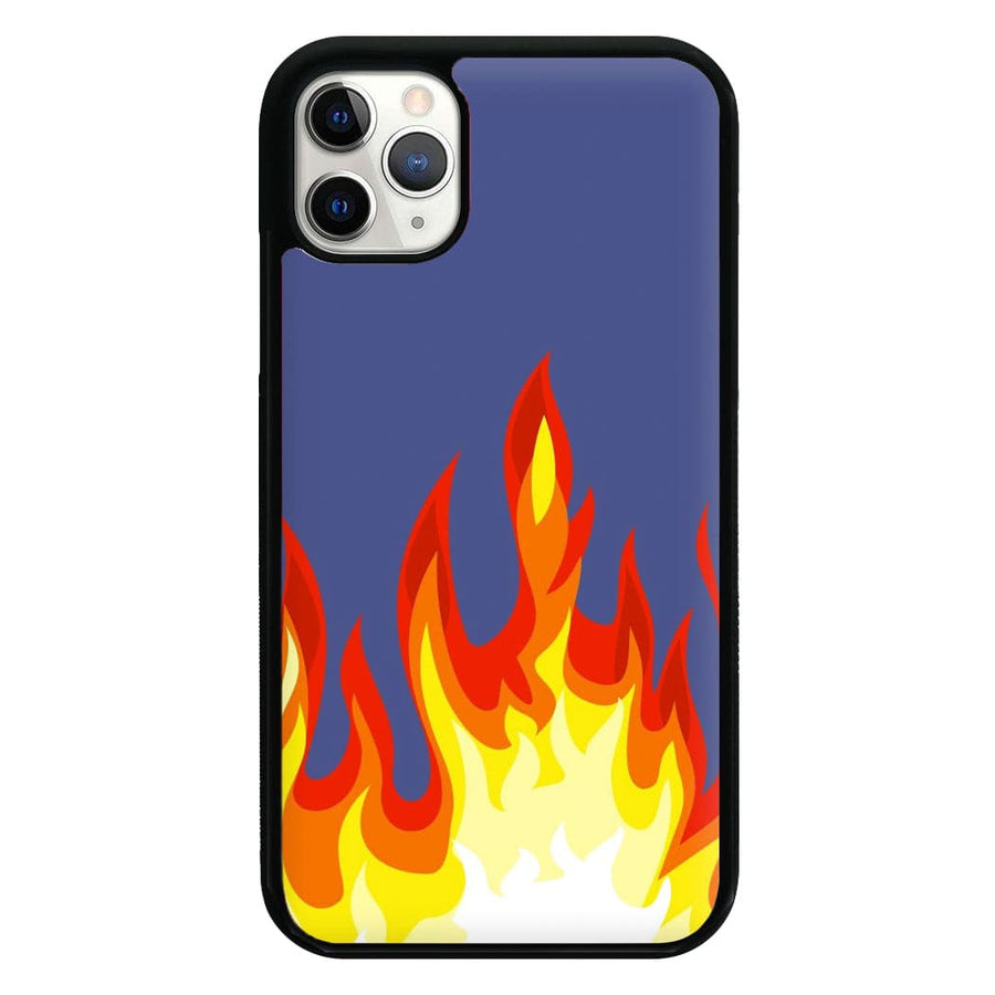 Dark Blue Flame Phone Case