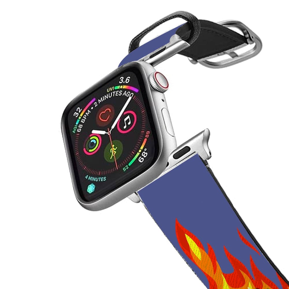 Dark Blue Flame Apple Watch Strap