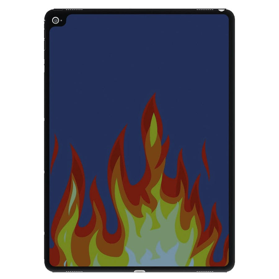 Dark Blue Flame iPad Case