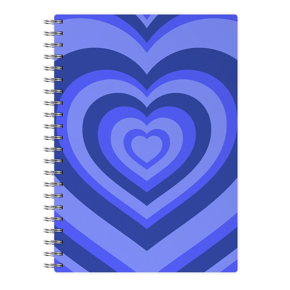 Blue - Colourful Hearts Notebook