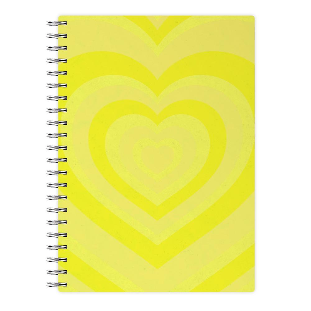 Yellow - Colourful Hearts Notebook
