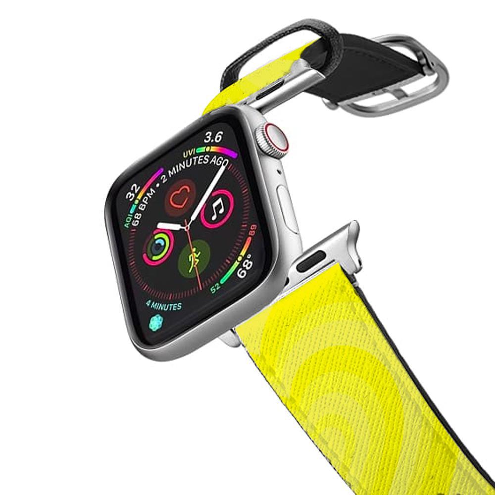 Yellow - Colourful Hearts Apple Watch Strap
