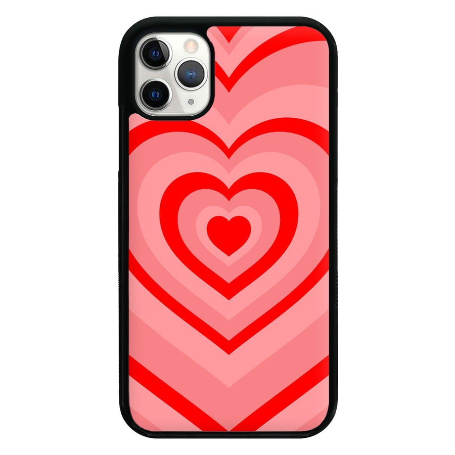 Red - Colourful Hearts Phone Case