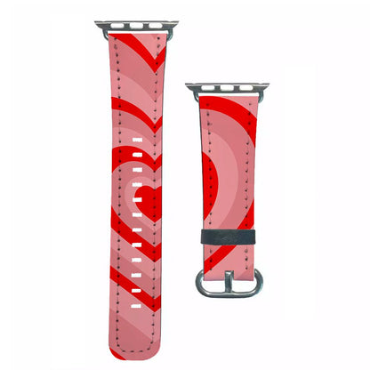 Red - Colourful Hearts Apple Watch Strap