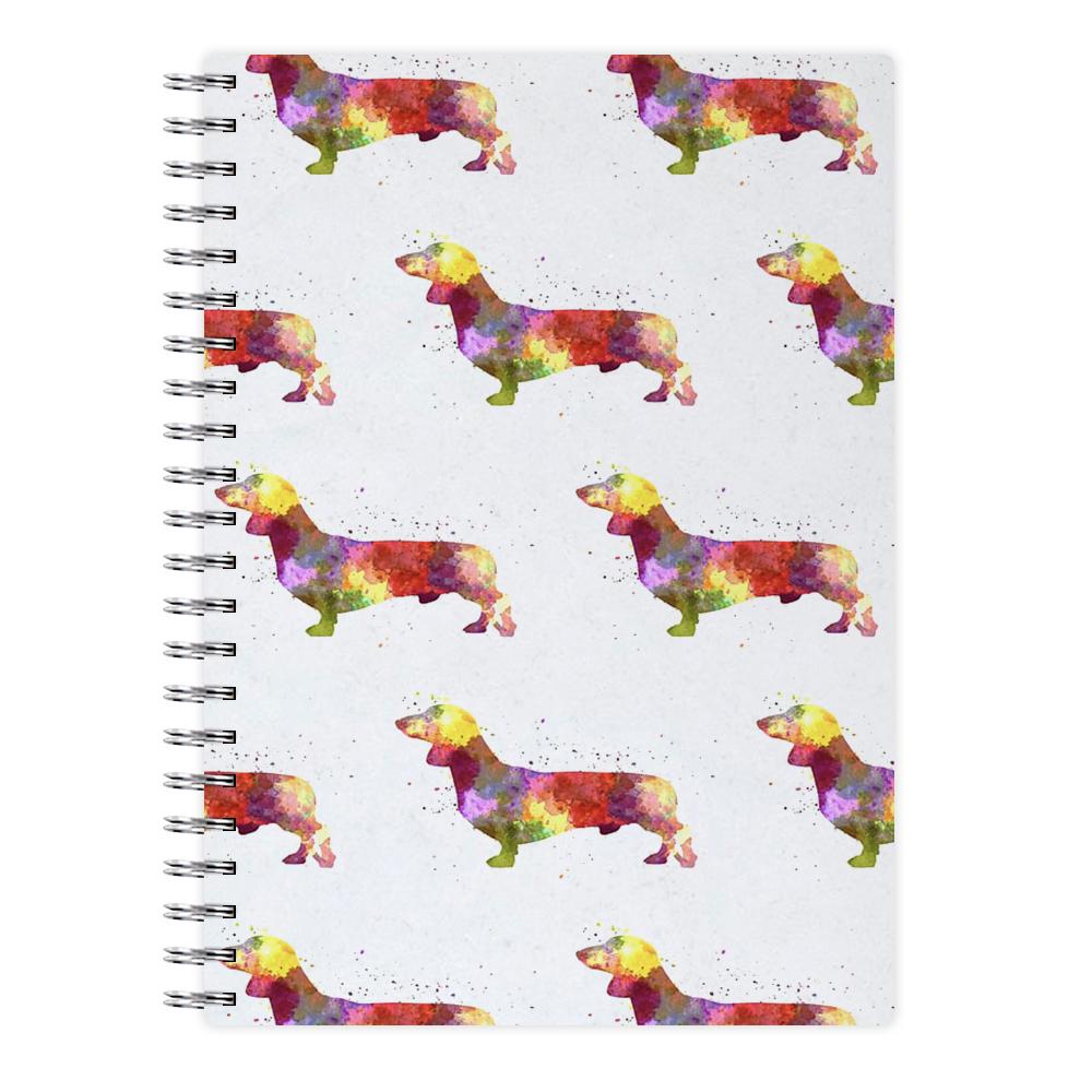 Watercolour Dachshund Notebook - Fun Cases