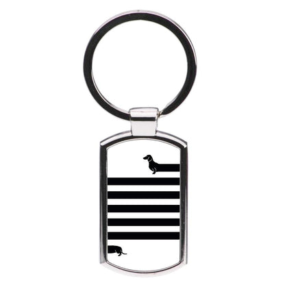 Dachshund Wrapped Luxury Keyring