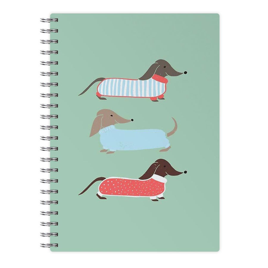 Sausage Dogs in Jumpers Notebook - Fun Cases