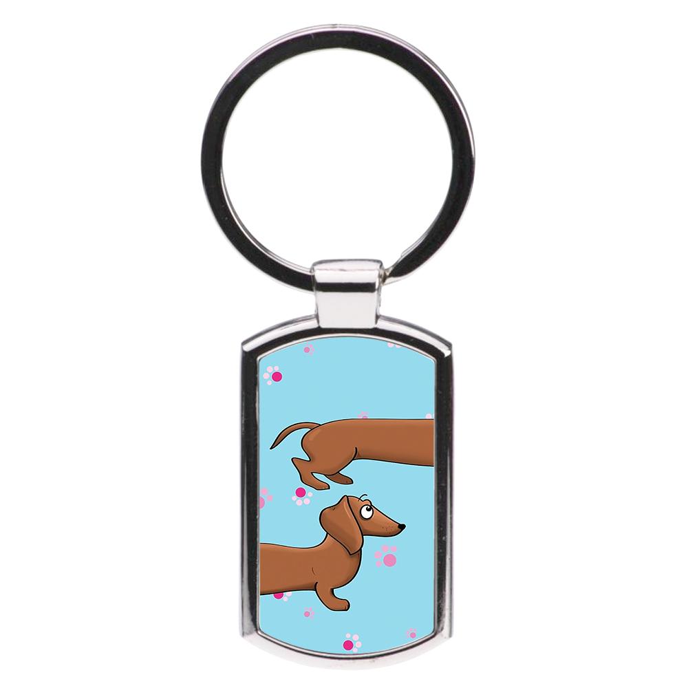 Dachshund 360 Luxury Keyring