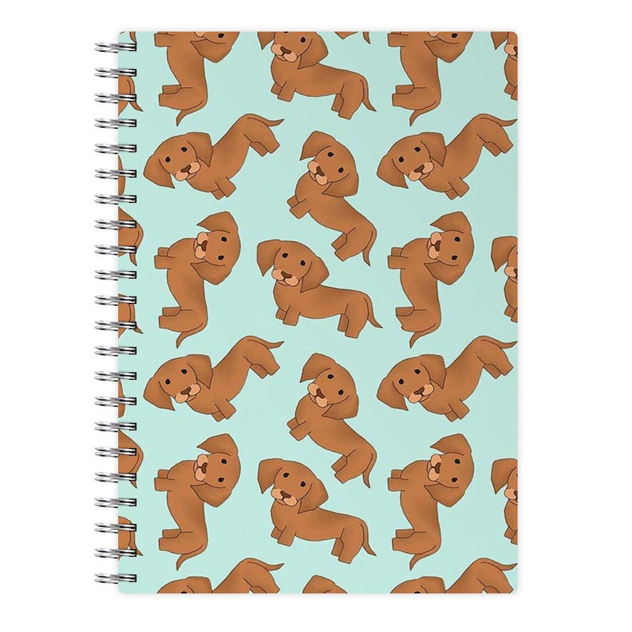 Sausage Dog Pattern Notebook - Fun Cases