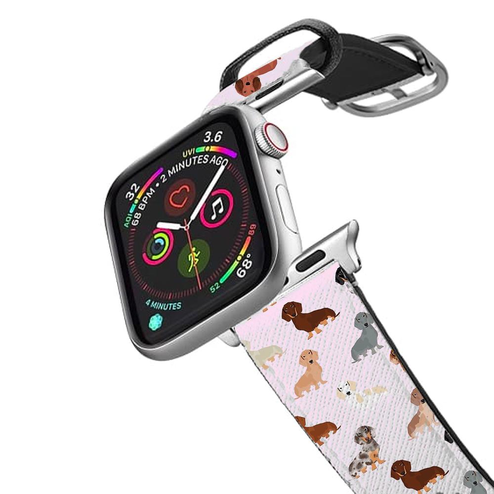 Dachshund Breed Pattern Apple Watch Strap