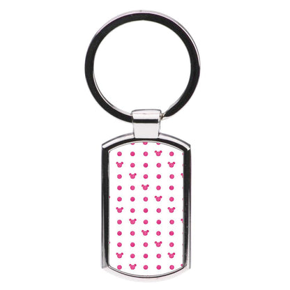 Mickey Polkadot White Disney Luxury Keyring