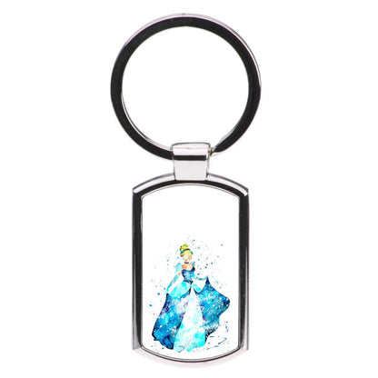 Watercolour Cinderella Disney Luxury Keyring