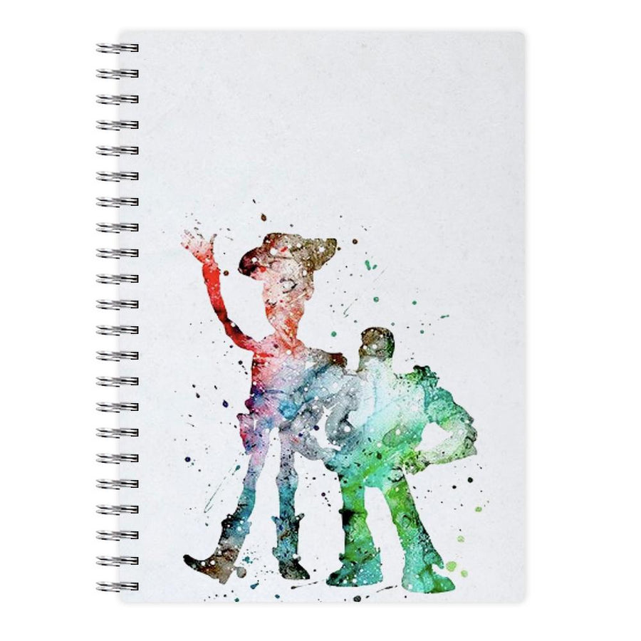 Watercolour Woody & Buzz Toy Story Disney Notebook - Fun Cases