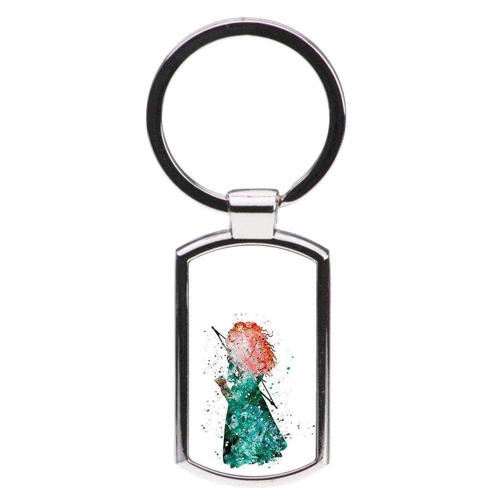 Watercolour Princess Merida Brave Disney Luxury Keyring