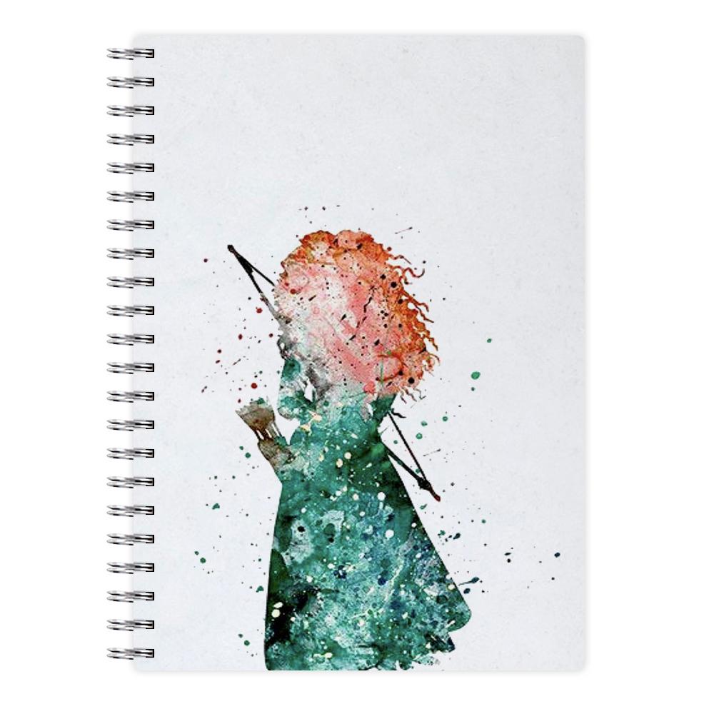 Watercolour Princess Merida Brave Disney Notebook - Fun Cases