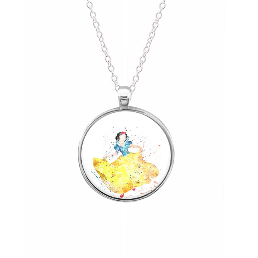 Watercolour Snow White Disney Necklace