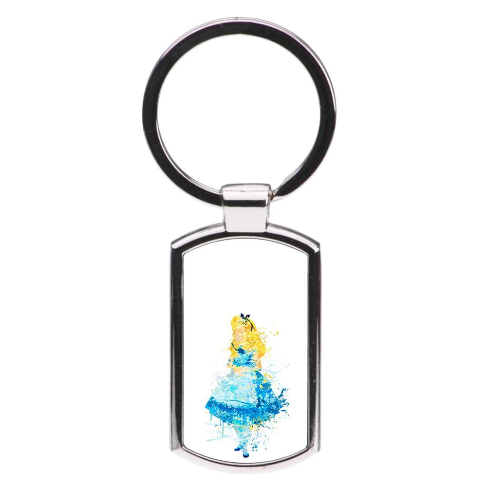 Watercolour Alice in Wonderland Disney Luxury Keyring