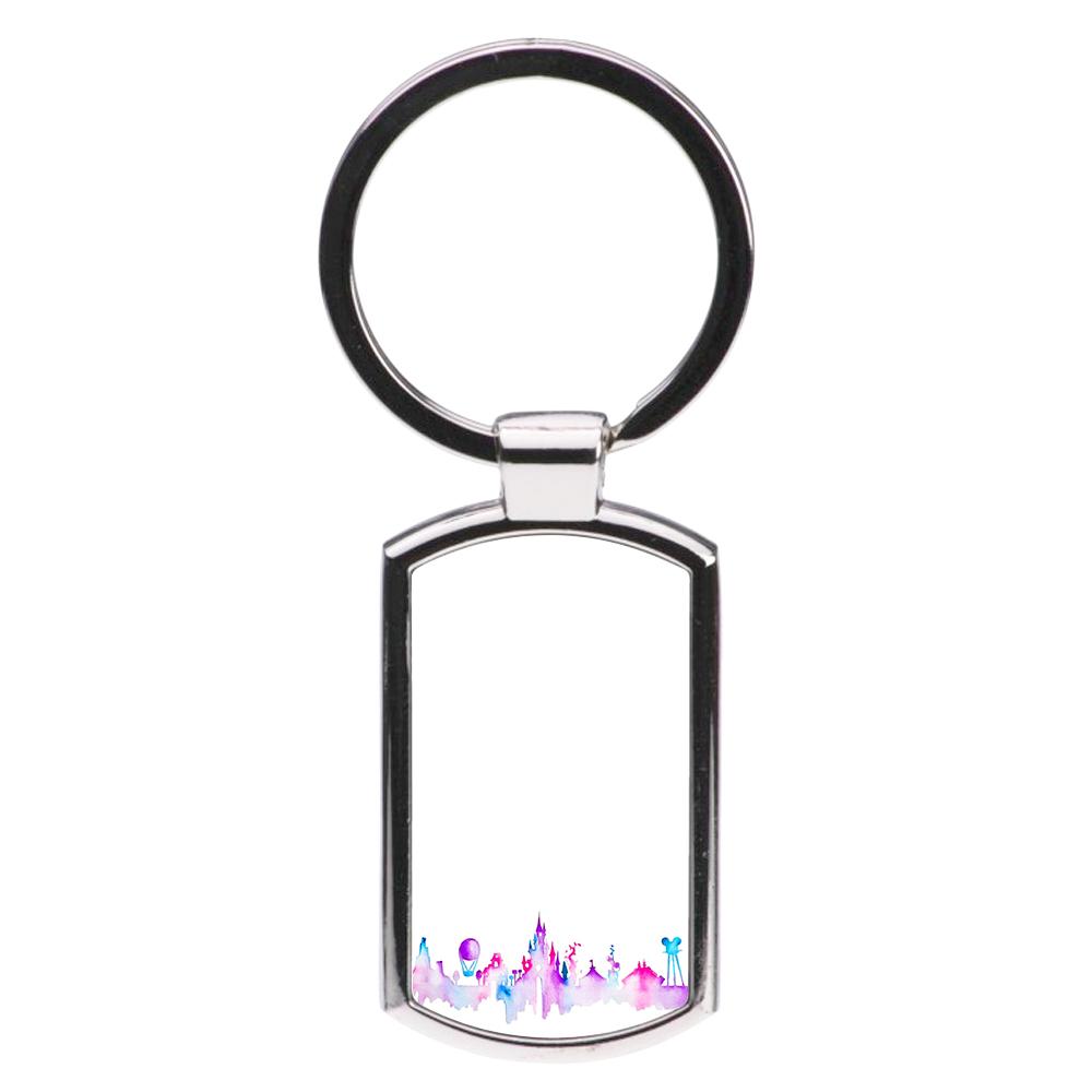 Watercolour Disneyland Paris Luxury Keyring