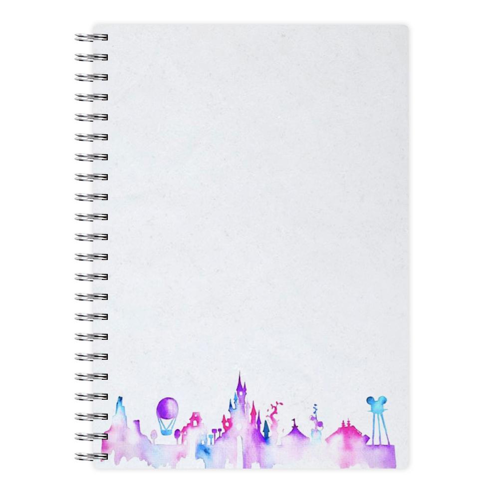 Watercolour Disneyland Paris Notebook - Fun Cases