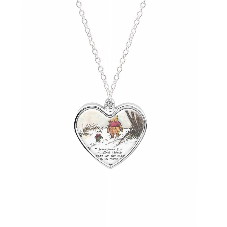 Sometimes The Smallest Things - Winnie The Pooh Necklace