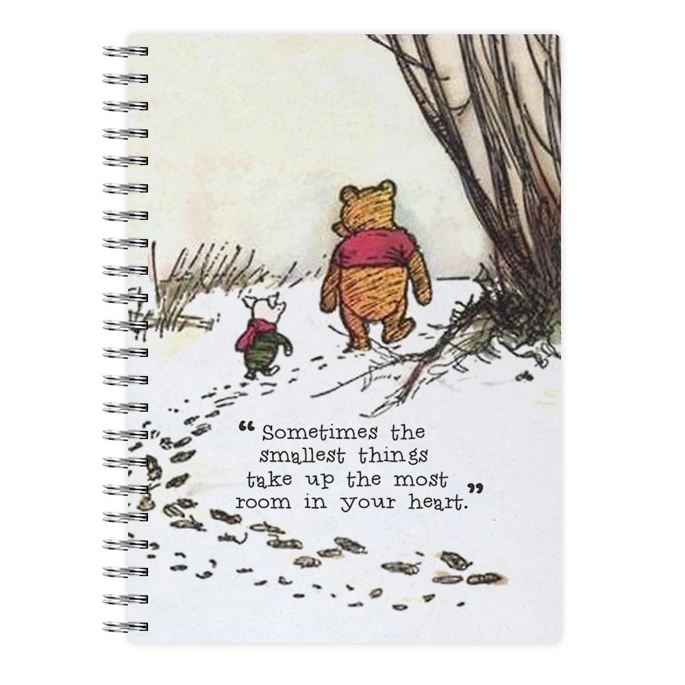 Sometimes The Smallest Things - Winnie The Pooh Notebook - Fun Cases
