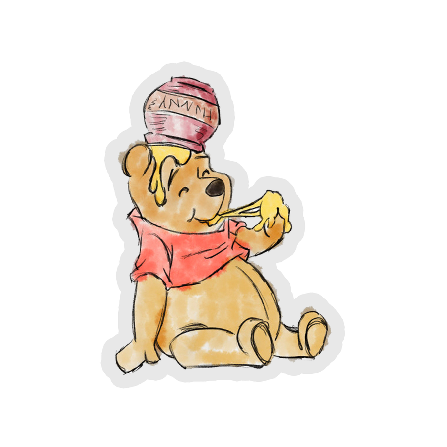 Winnie The Pooh Sketch - Disney Sticker