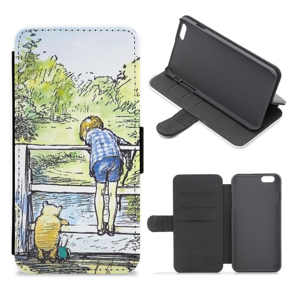 Winnie The Pooh & Christopher Robin - Disney Flip / Wallet Phone Case