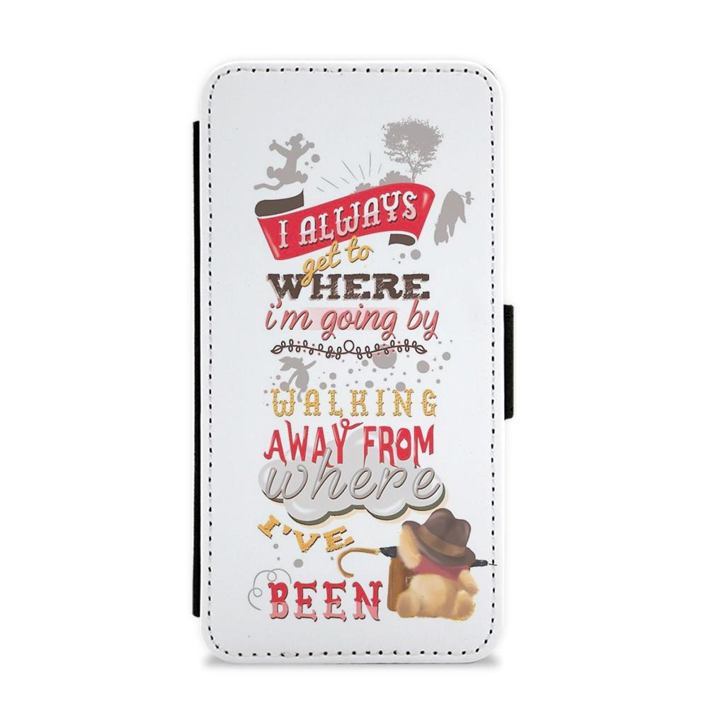 I Always Get Where I'm Going - Winnie The Pooh Quote Flip / Wallet Phone Case