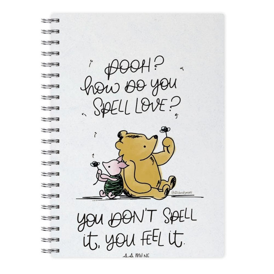 A Tale Of Love - Winnie The Pooh Notebook