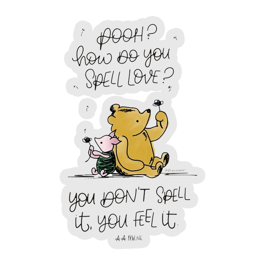 A Tale Of Love - Winnie The Pooh Sticker
