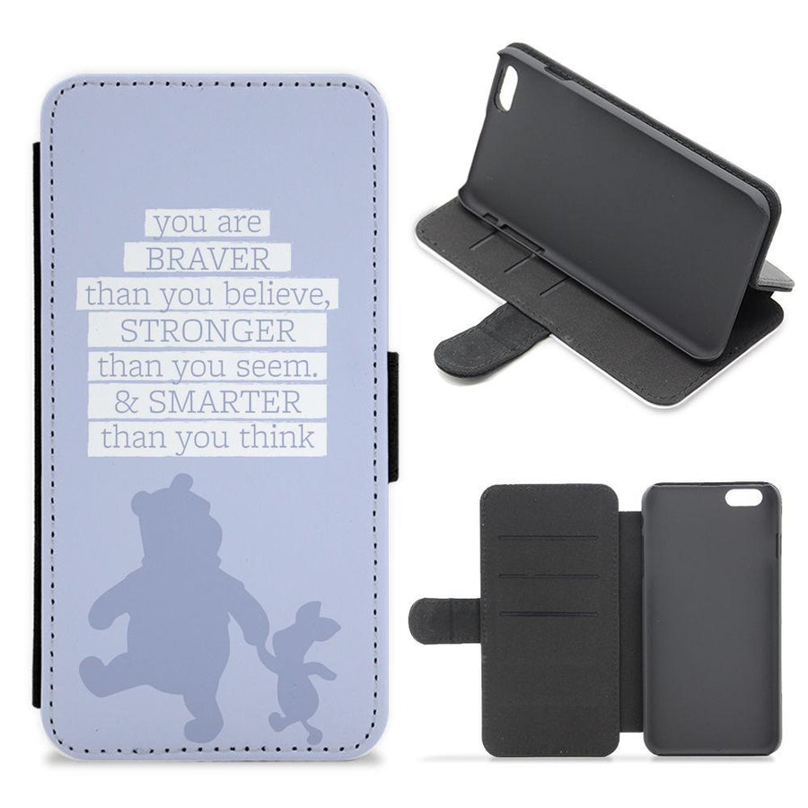 Braver, Stronger, Smarter - Disney Flip / Wallet Phone Case