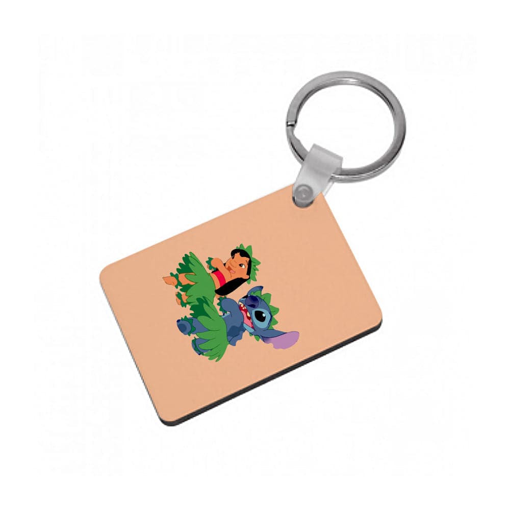 Lelo And Stitch Hoola - Disney Keyring