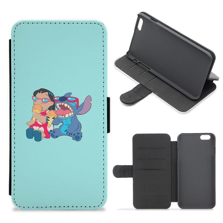 Ice Cream Stitch - Disney Flip / Wallet Phone Case
