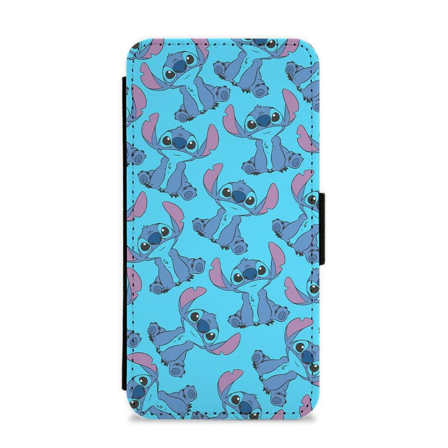 Cute Stitch Pattern - Disney Flip / Wallet Phone Case