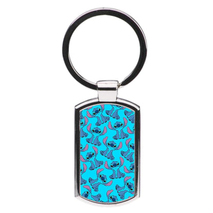 Cute Stitch Pattern - Disney Luxury Keyring