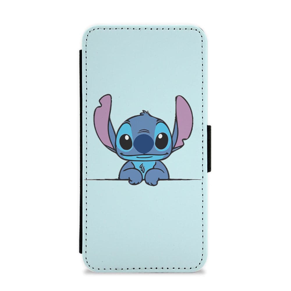 Stitch Leaning - Disney Flip / Wallet Phone Case